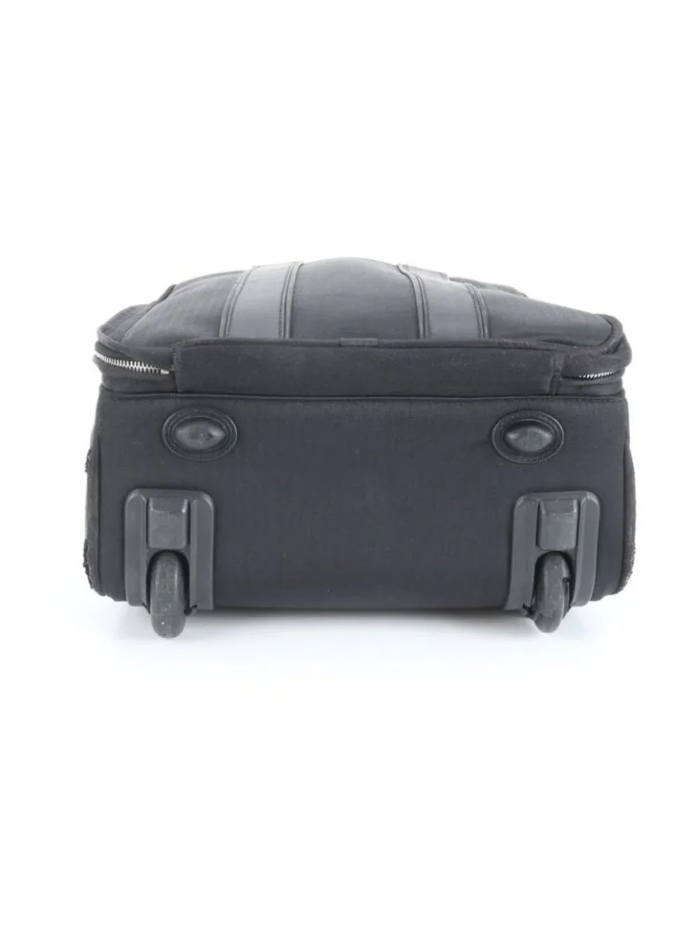 ★SOLD★ Hermes Acapulco Leather Canvas Shoes Carry Case Bag Business Travel Black - Picture 5 of 9